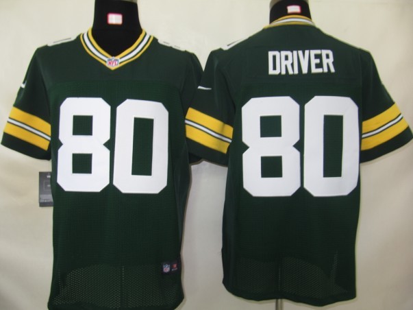Nike Green Bay Packers 80 Driver Authentic Elite Jerseys